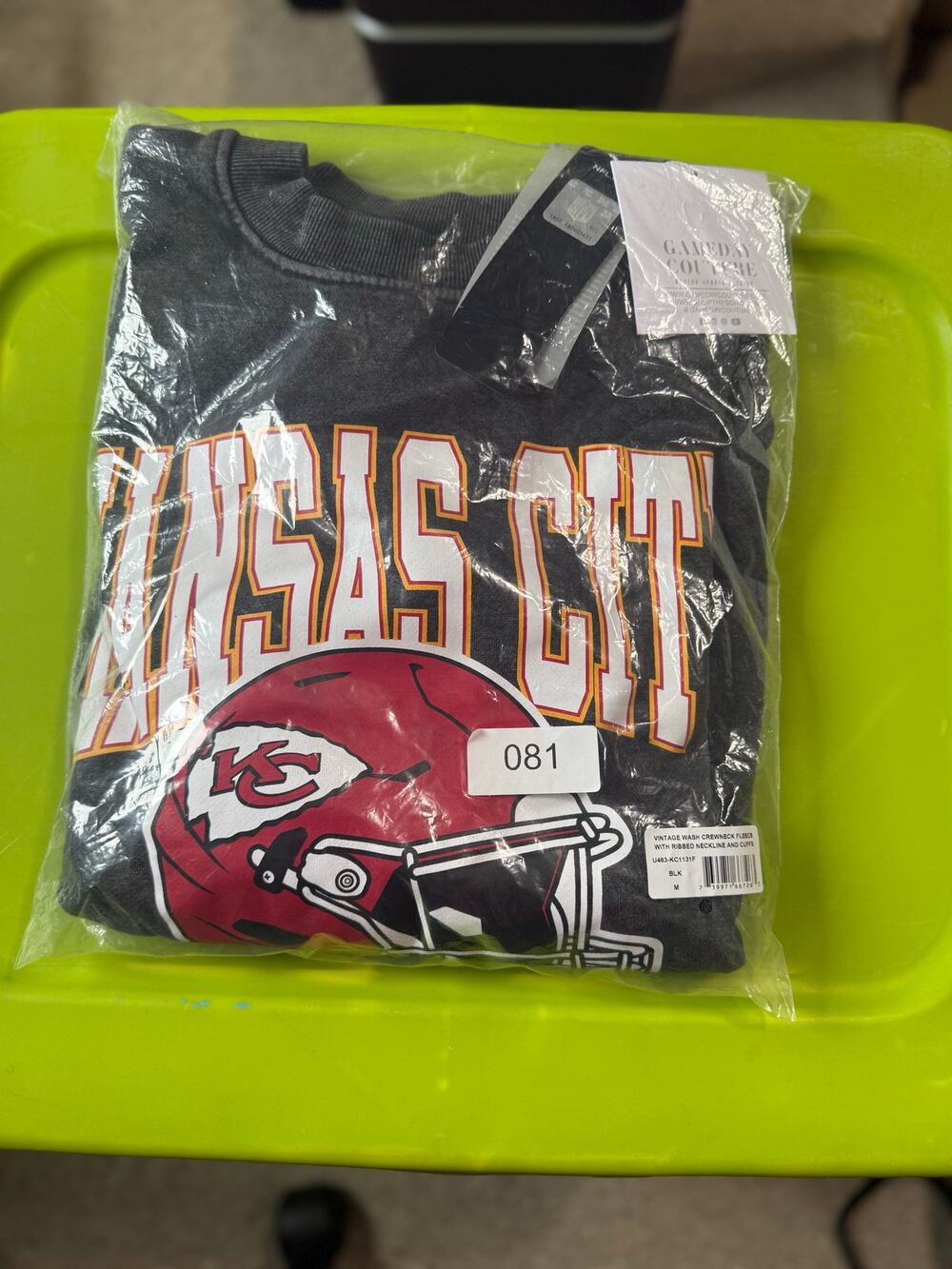 Gameday Couture Vintage Wash Oversized Kansas City Crewneck Size M